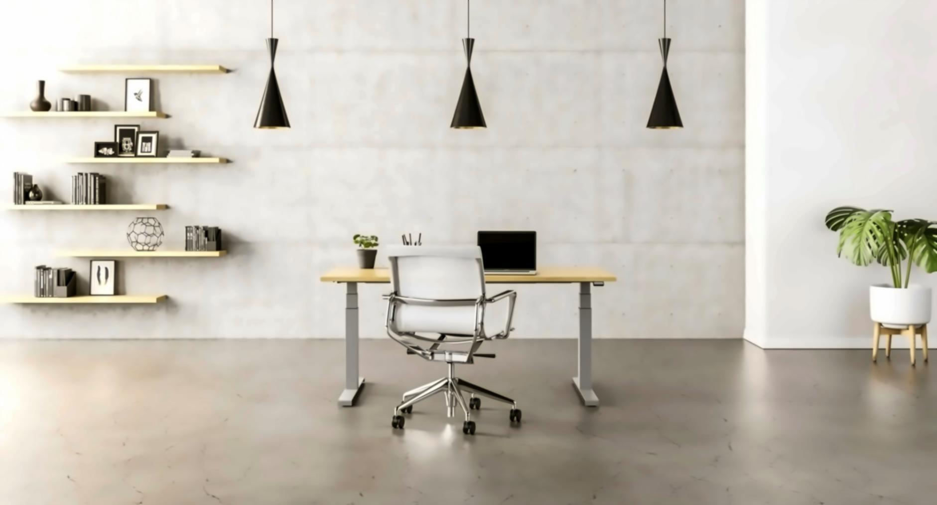Financial analysis workspace with documents and data visualizations
